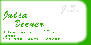 julia derner business card